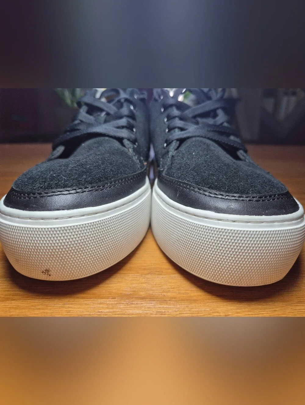 UGG Black Suede Platform Sneakers - Womens Size 8